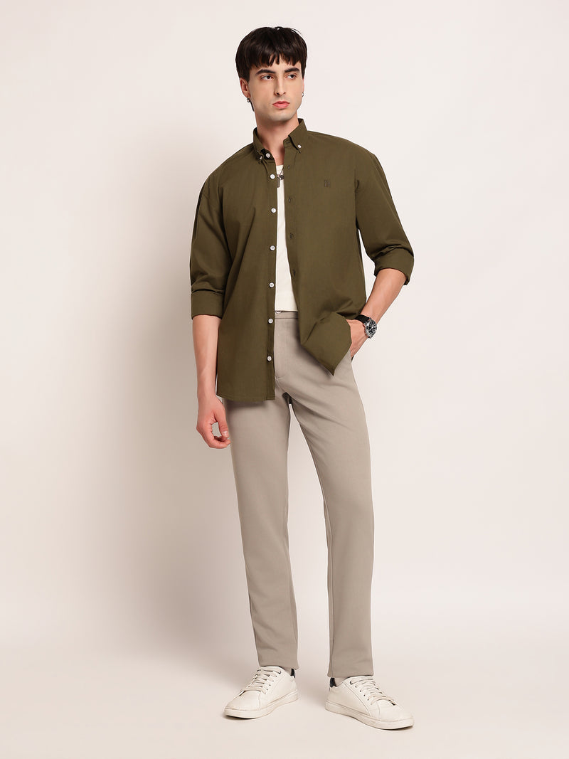 Solid Relaxed Casual Shirt