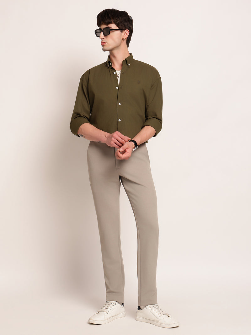 Solid Relaxed Casual Shirt