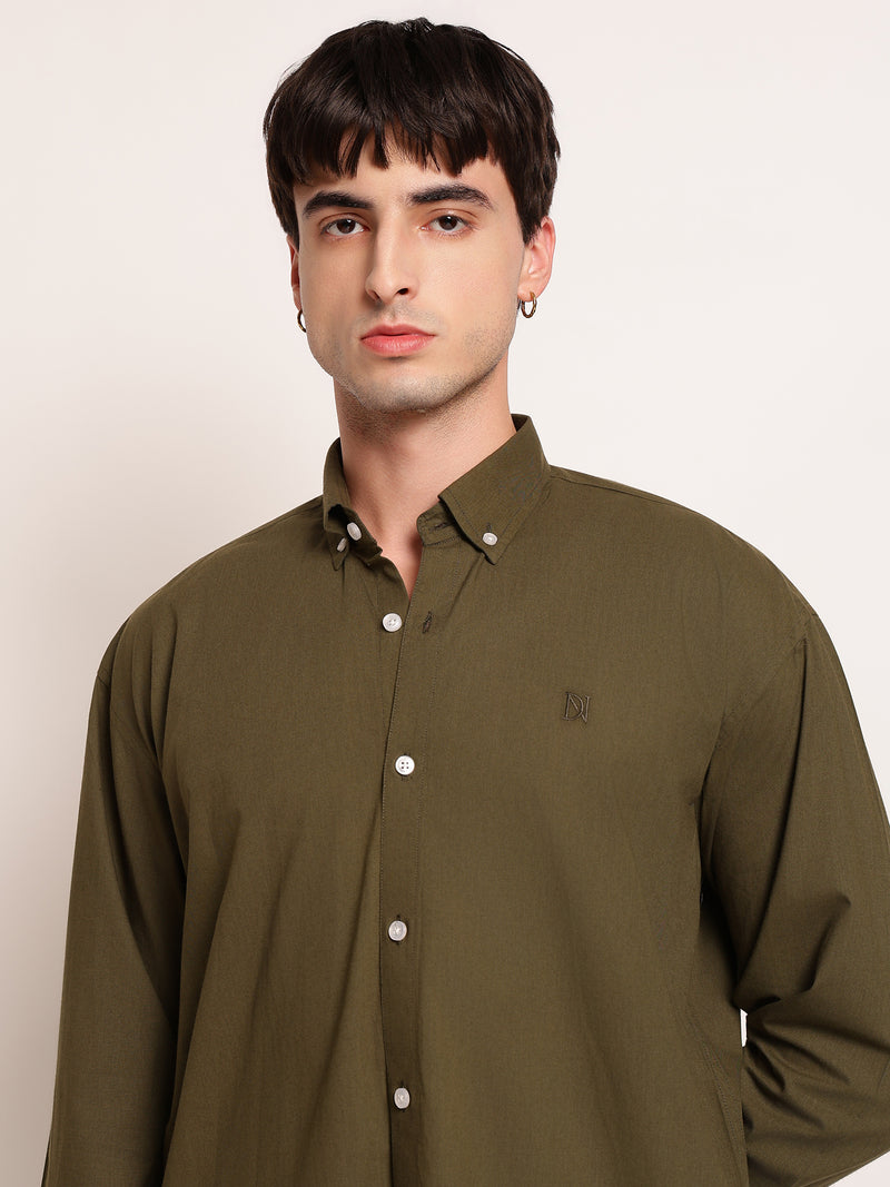 Solid Relaxed Casual Shirt