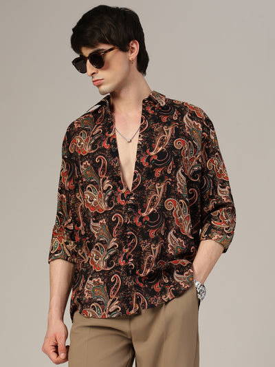 Paisley Print Relaxed Fit Shirt