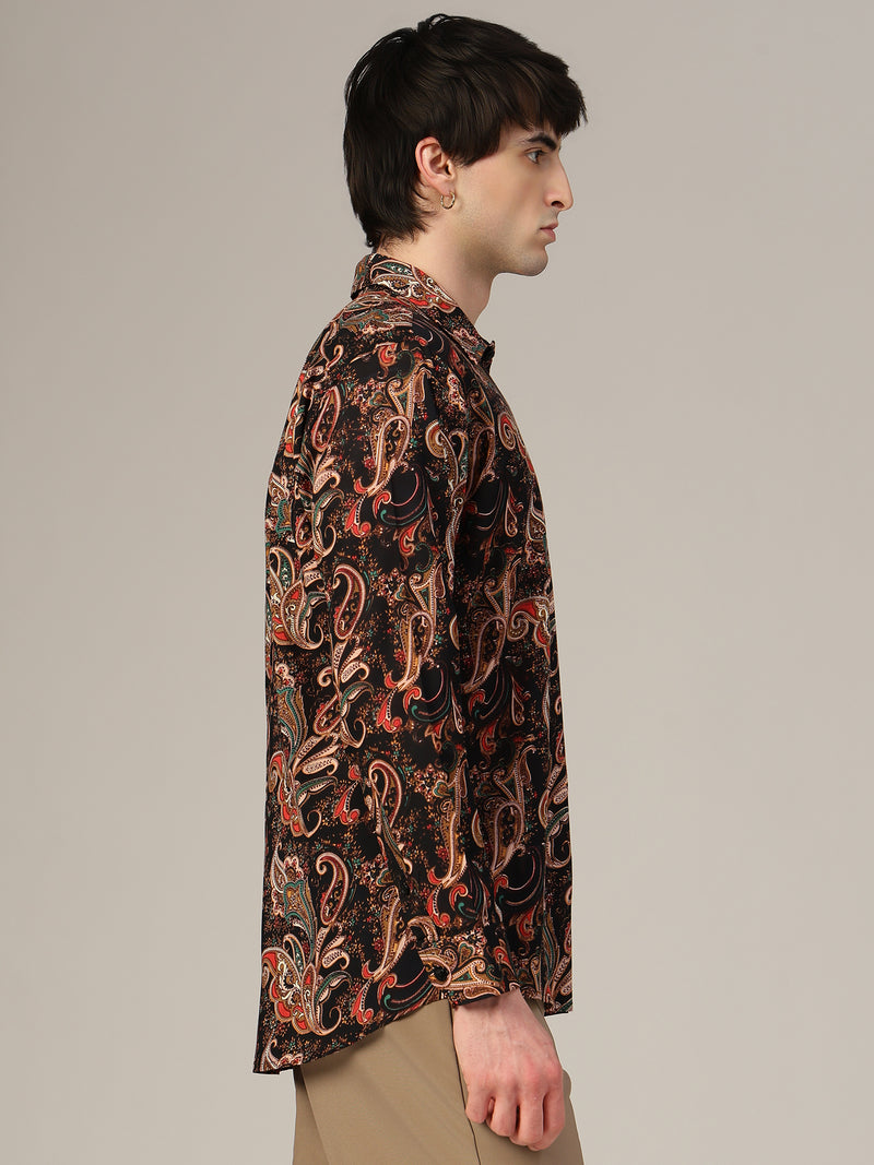 Paisley Print Relaxed Fit Shirt