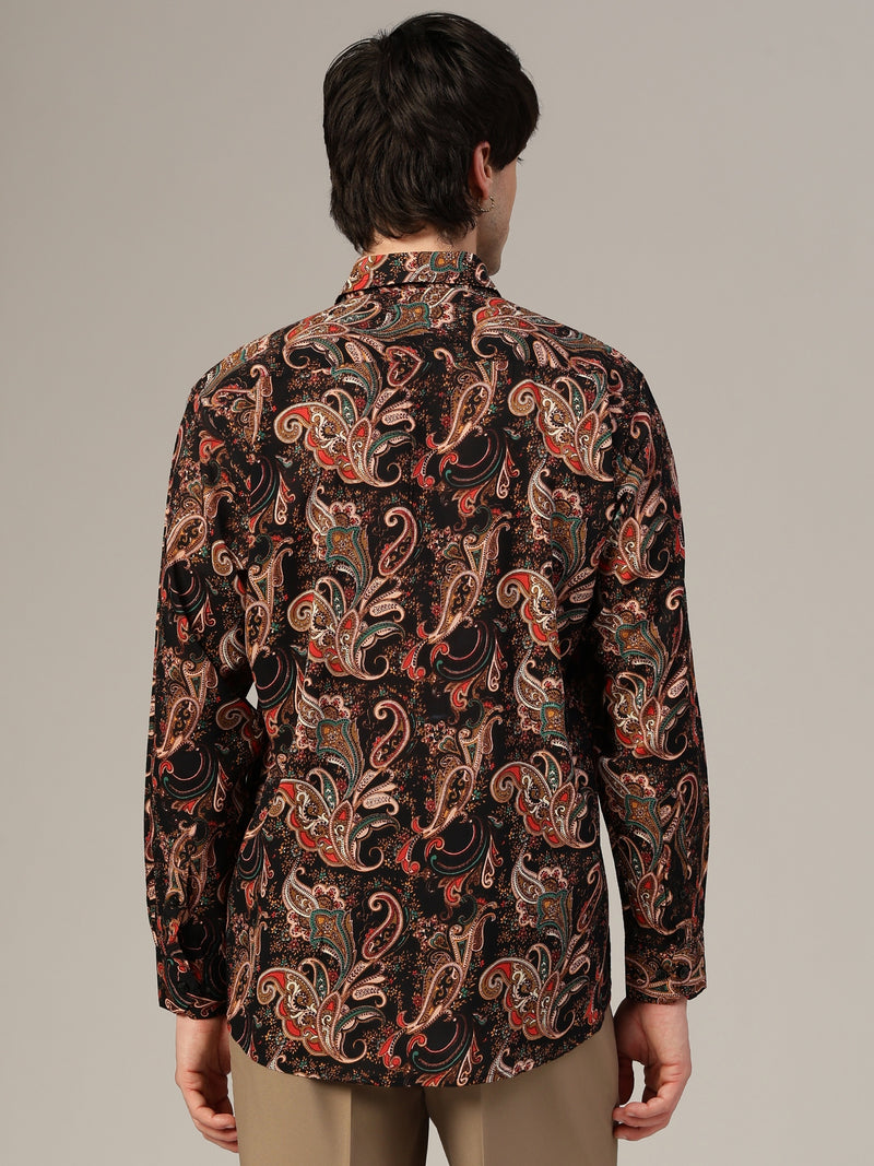 Paisley Print Relaxed Fit Shirt
