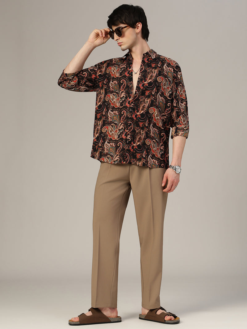 Paisley Print Relaxed Fit Shirt