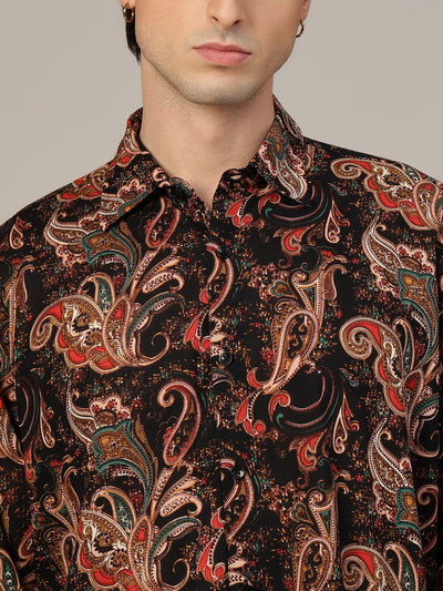 Paisley Print Relaxed Fit Shirt