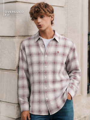 Wide Checkered Oversized Shirt