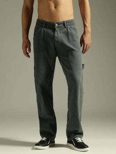 Dark Grey:  Baggy Fit Carpenter Jeans