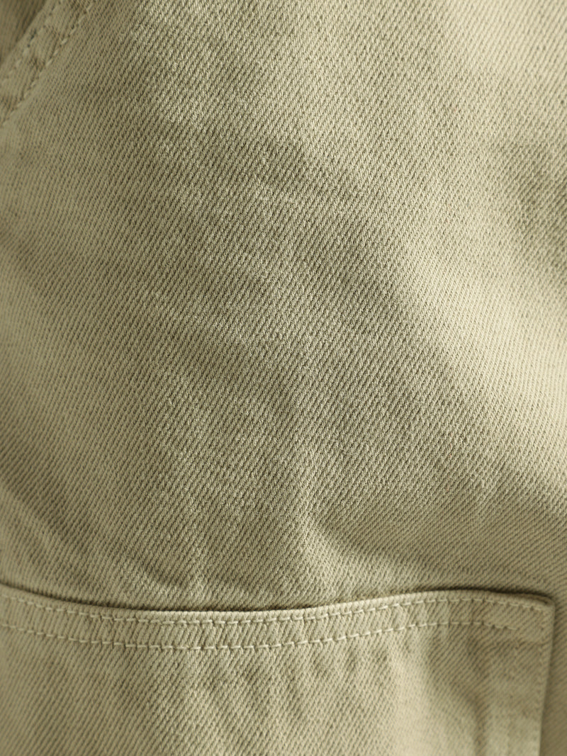 Beige: Baggy Fit Carpenter Jeans