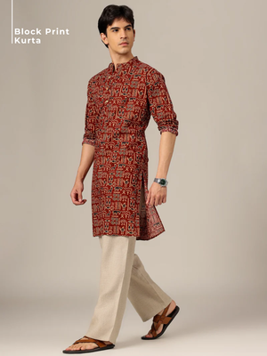 Ethnic Mandarin Collar Kurta