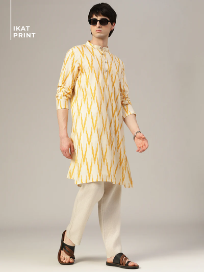 Ikat Printed Kurta