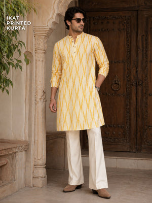 Ikat Printed Kurta