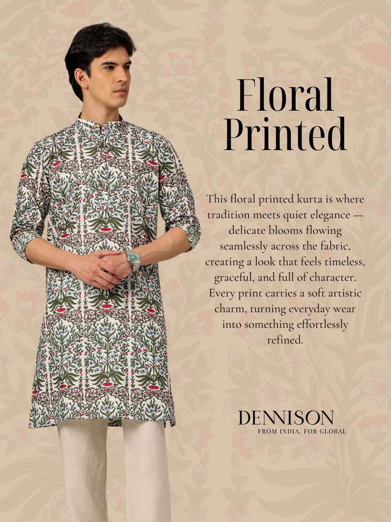 Floral Printed Kurta