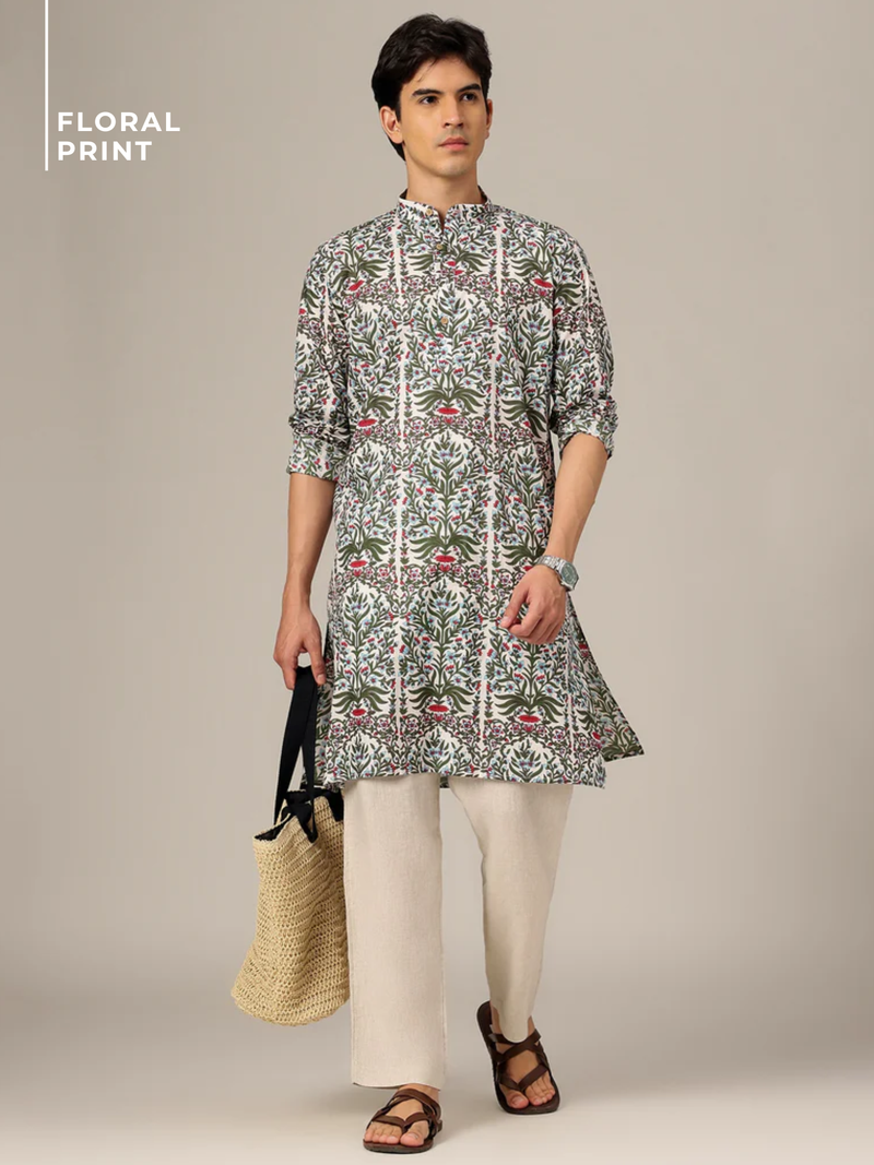 Floral Printed Kurta