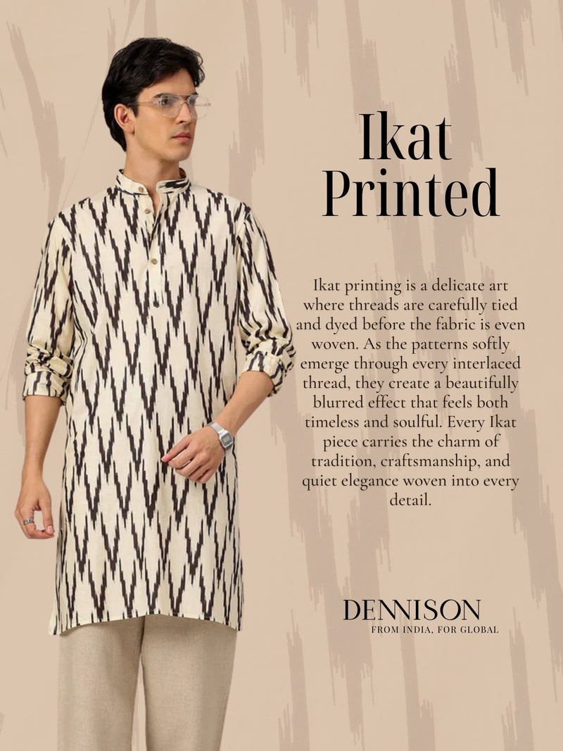 Geometric Print Kurta