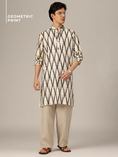 Geometric Print Kurta
