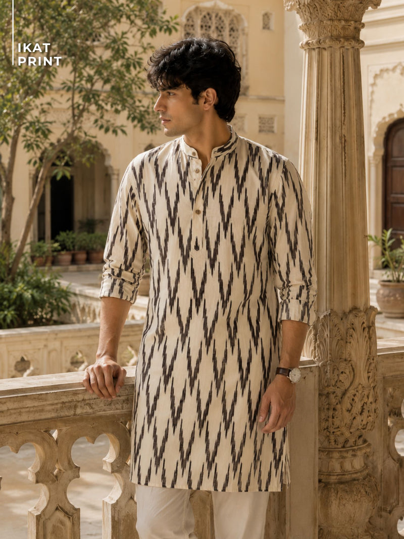 Geometric Print Kurta
