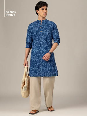 Block Printed  Kurta