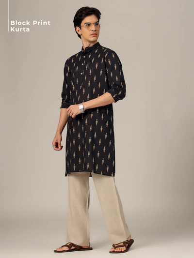 Block Printed  Kurta