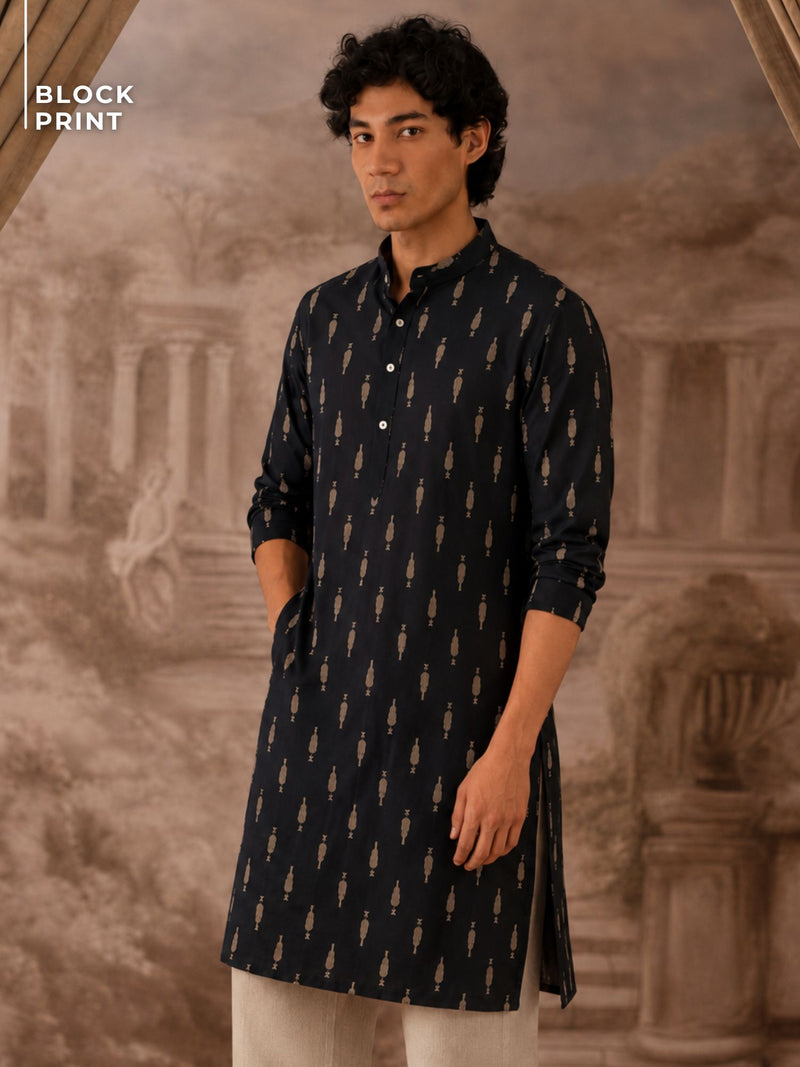 Block Printed  Kurta