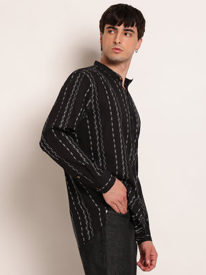 Tonal Embroidery Cotton Kurta