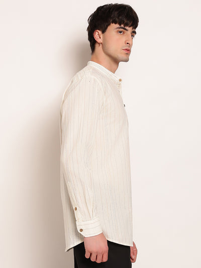 Threadwork Ethnic Cotton Kurta