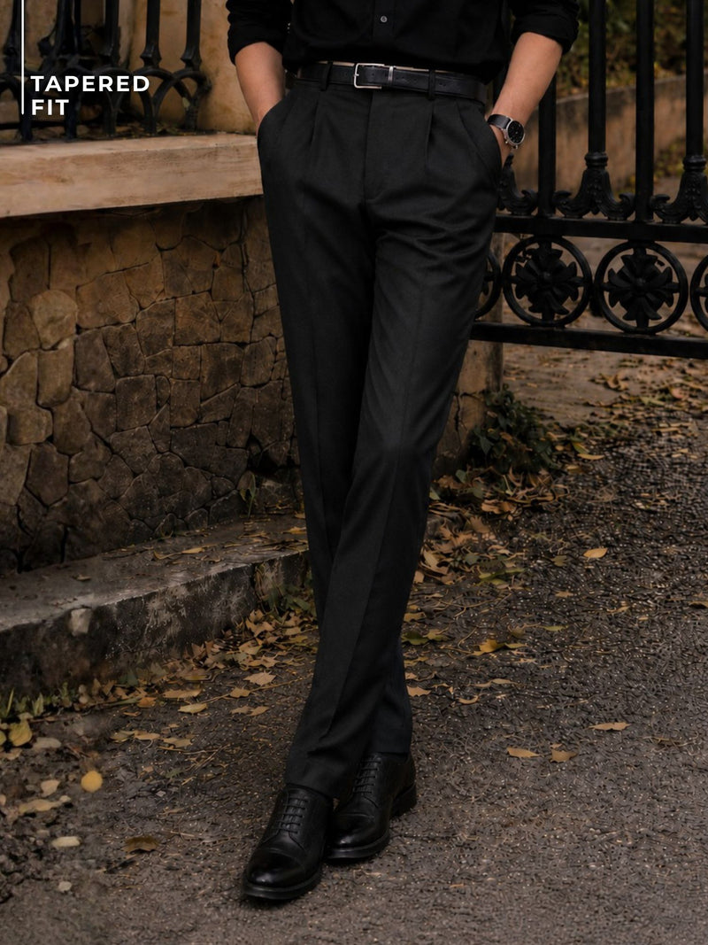 Smart Tapered Fit Trousers