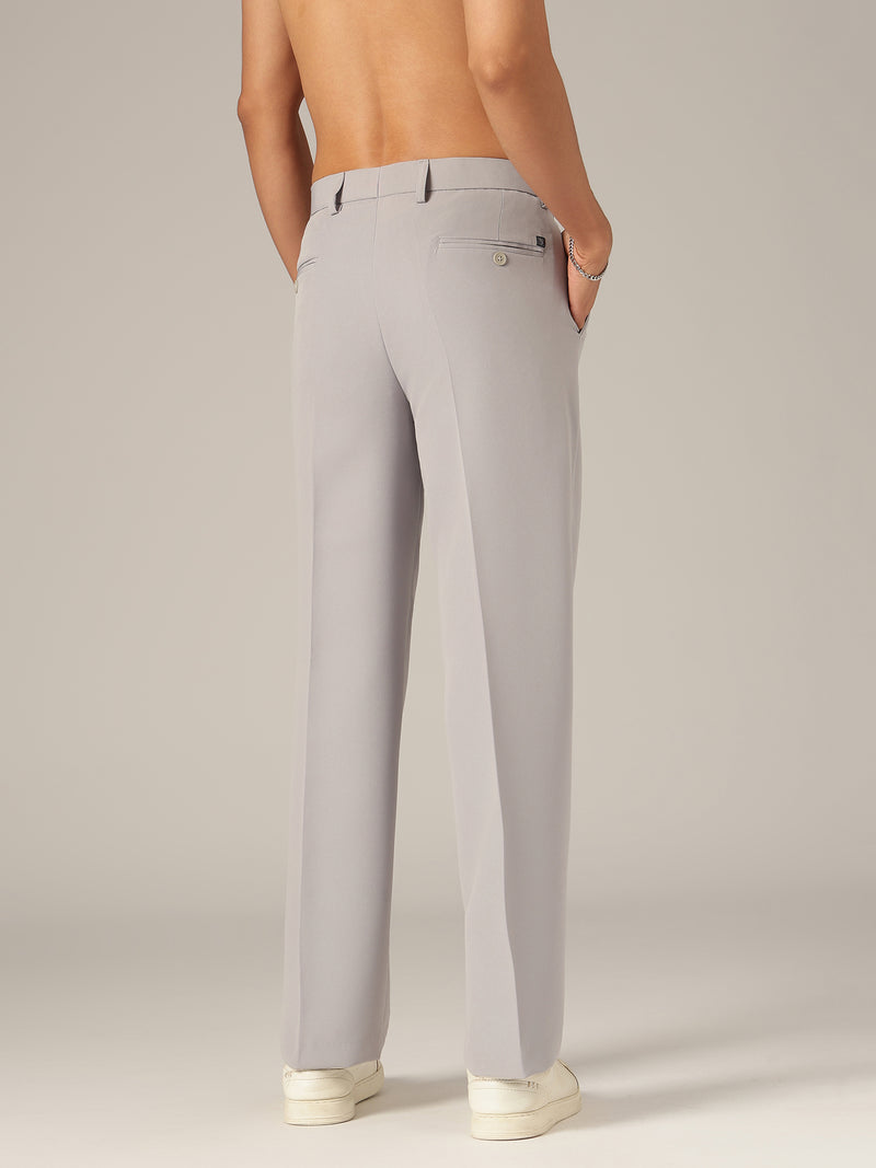 Ash Grey: Baggy Fit Korean Trouser