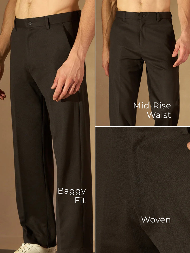 Olive Green: Baggy Fit Korean Trouser