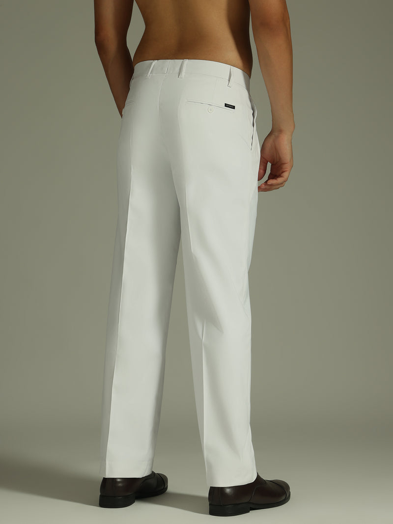 White: Korean Baggy Fit Trouser