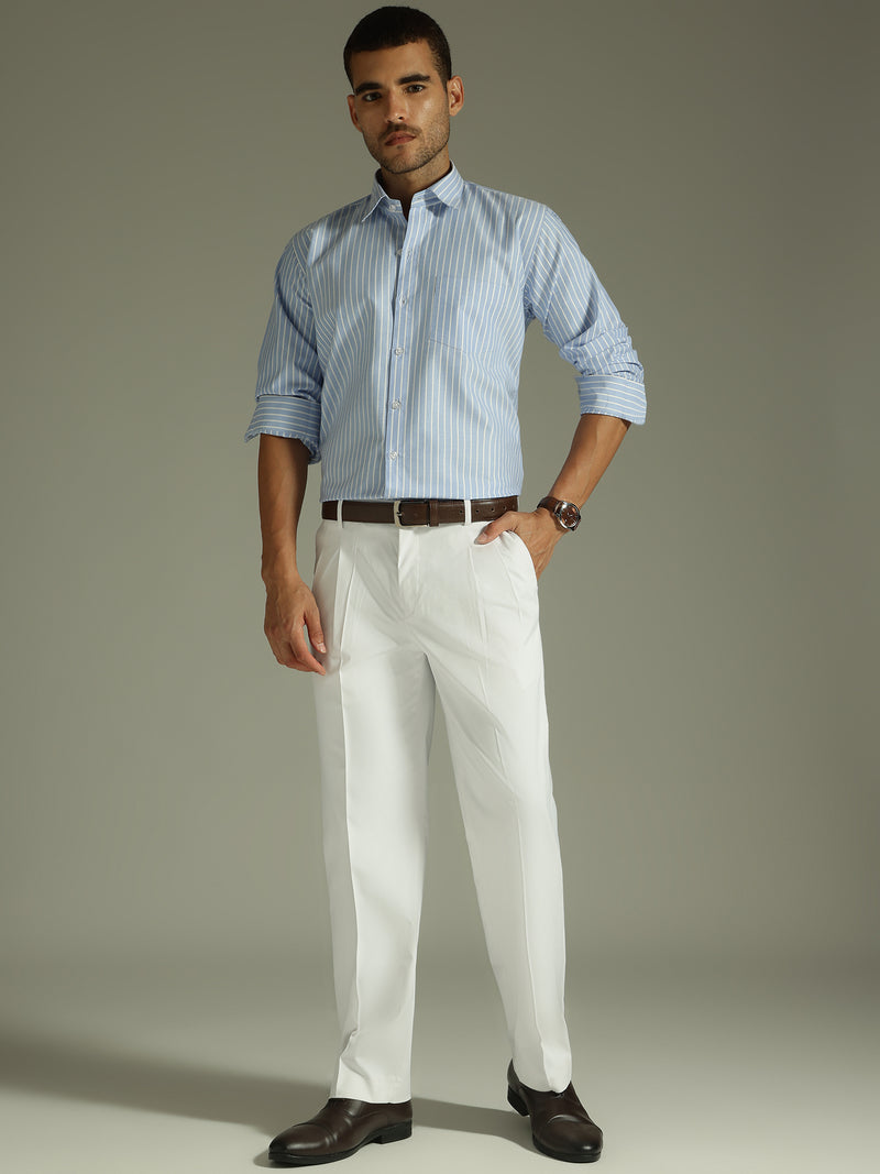 White: Korean Baggy Fit Trouser