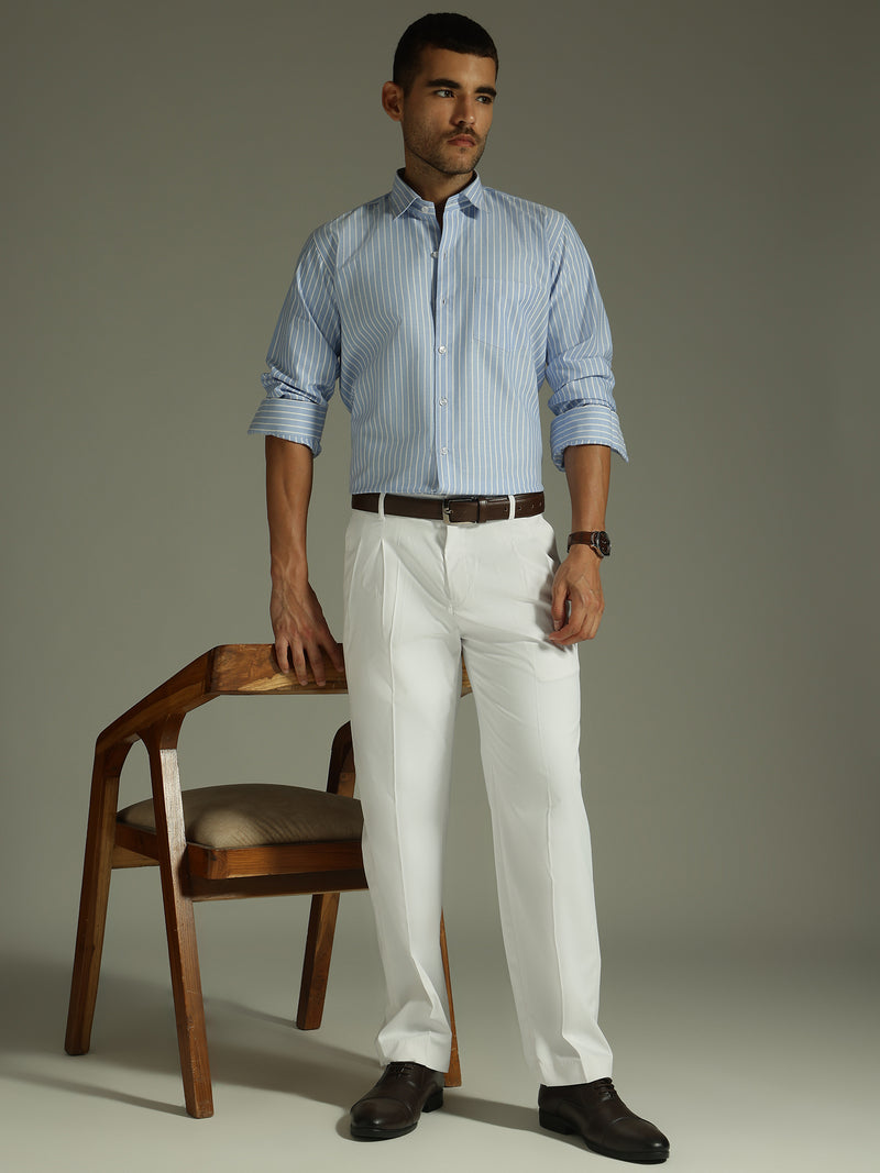 White: Korean Baggy Fit Trouser