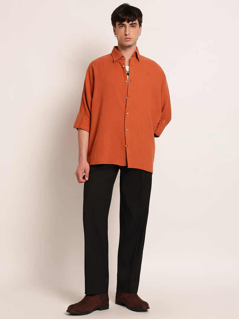 Korean Baggy Fit Pleated Trouser