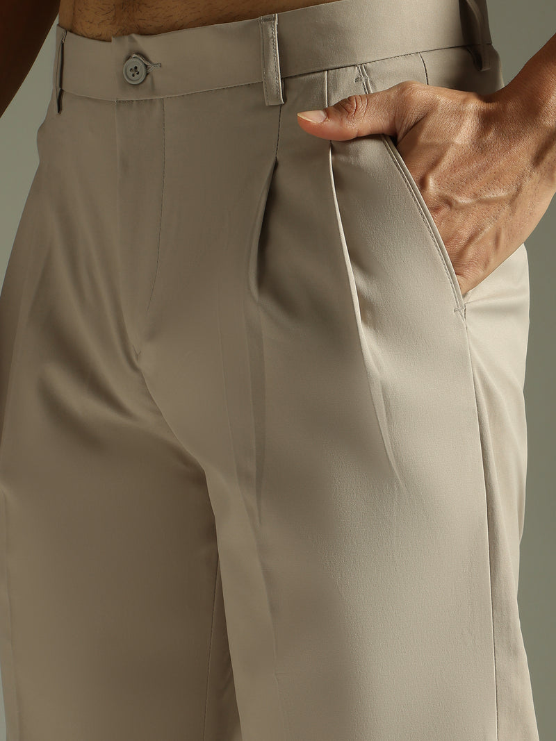 Oyster Grey: Korean Baggy Fit Trouser