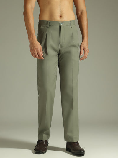 Green: Korean Baggy Fit Trouser