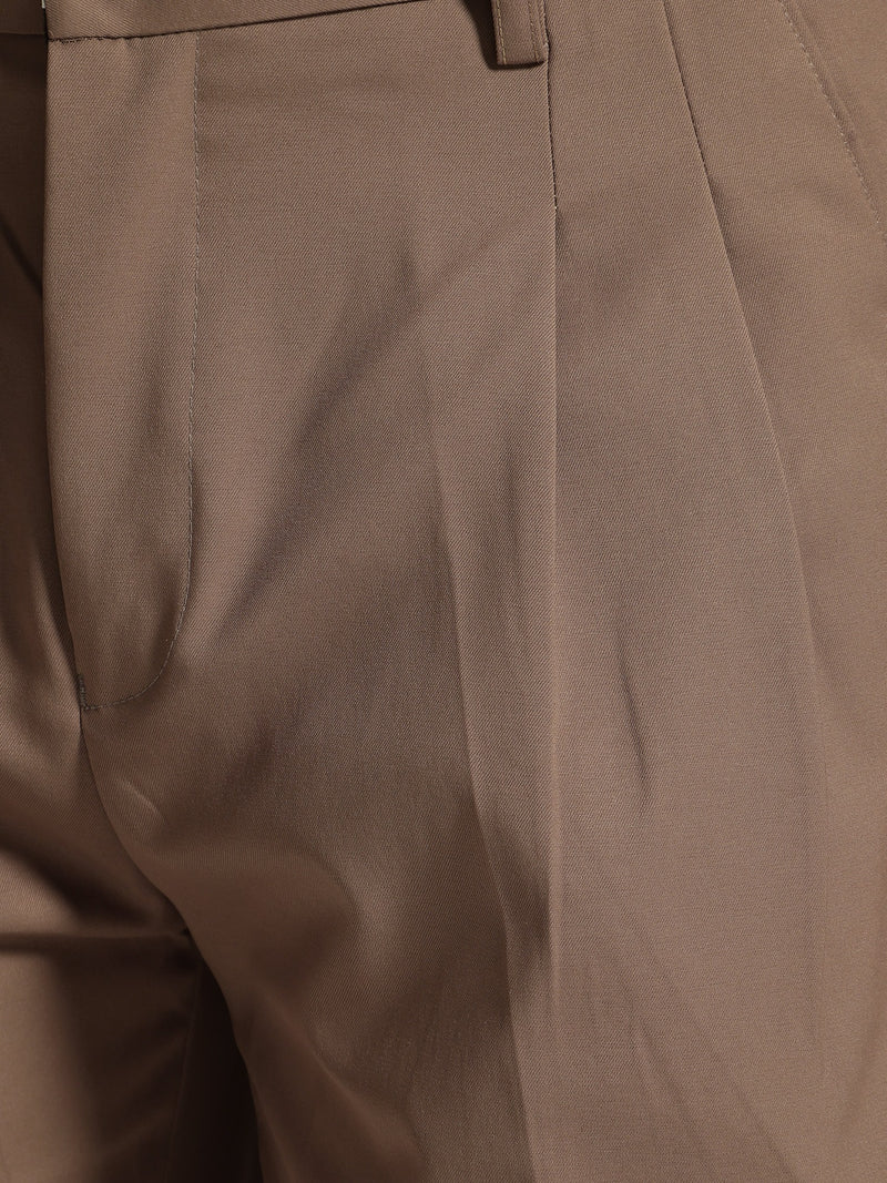 Brown: Korean Baggy Fit Trouser