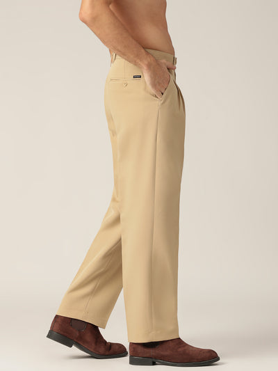 Beige: Korean Baggy Fit Casual Trouser