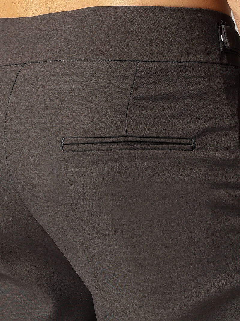 Dark Grey: Adjustable Fastening Neopolitan Trouser