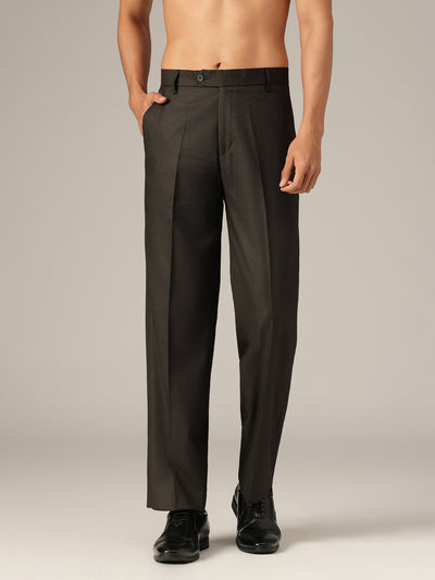 Brown: Korean Baggy Fit Casual Trouser