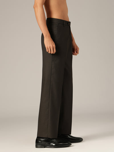 Brown: Korean Baggy Fit Casual Trouser