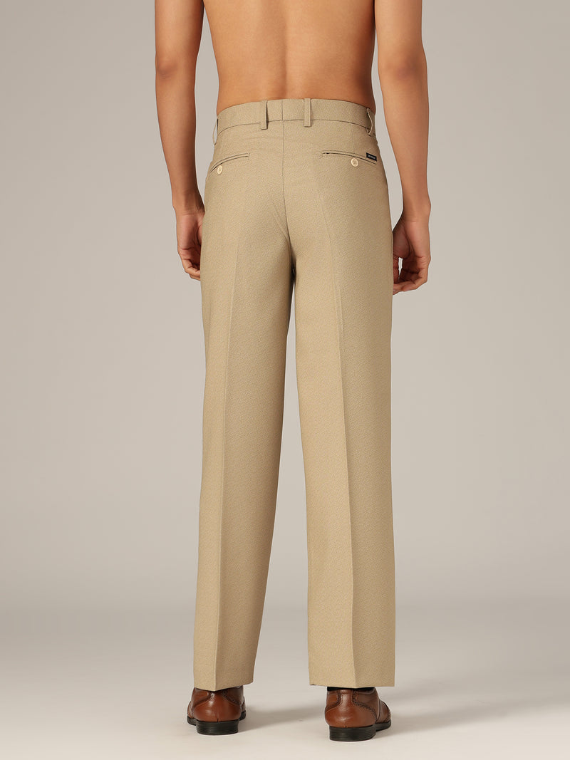 Beige: Korean Baggy Fit Casual Trouser