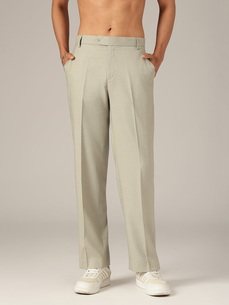 Light Grey: Korean Baggy Fit Casual Trouser