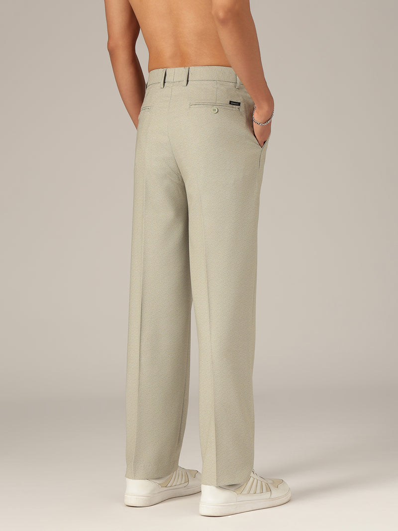 Light Grey: Korean Baggy Fit Casual Trouser