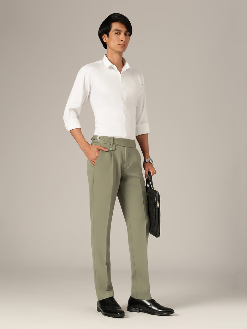 Green: Adjustable Fastening Gurkha Trouser