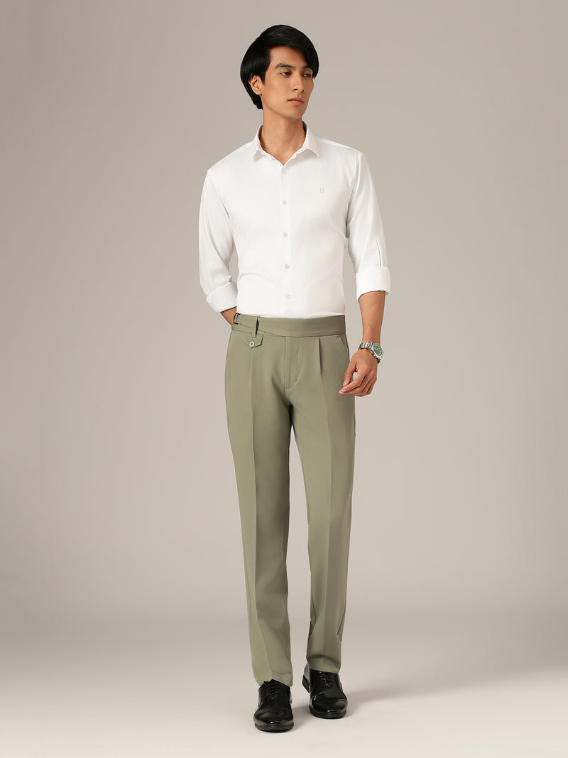 Green: Adjustable Fastening Gurkha Trouser