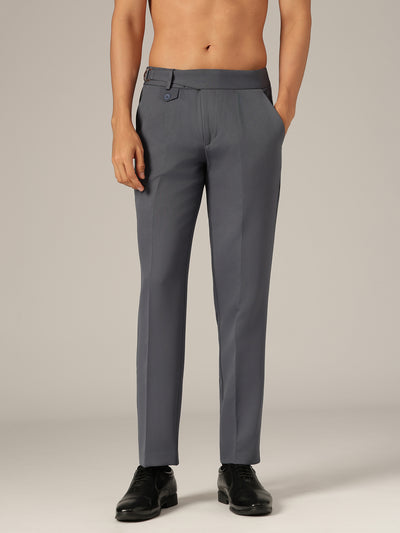 Dark Grey: Adjustable Fastening Gurkha Trouser