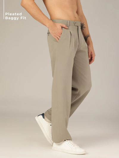 Inverted Pleated Korean Trouser
