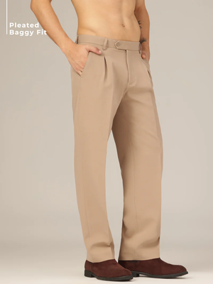 Inverted Pleated Korean Trouser