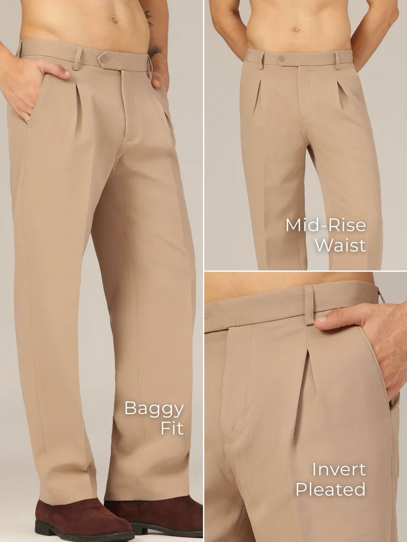 Inverted Pleated Korean Trouser