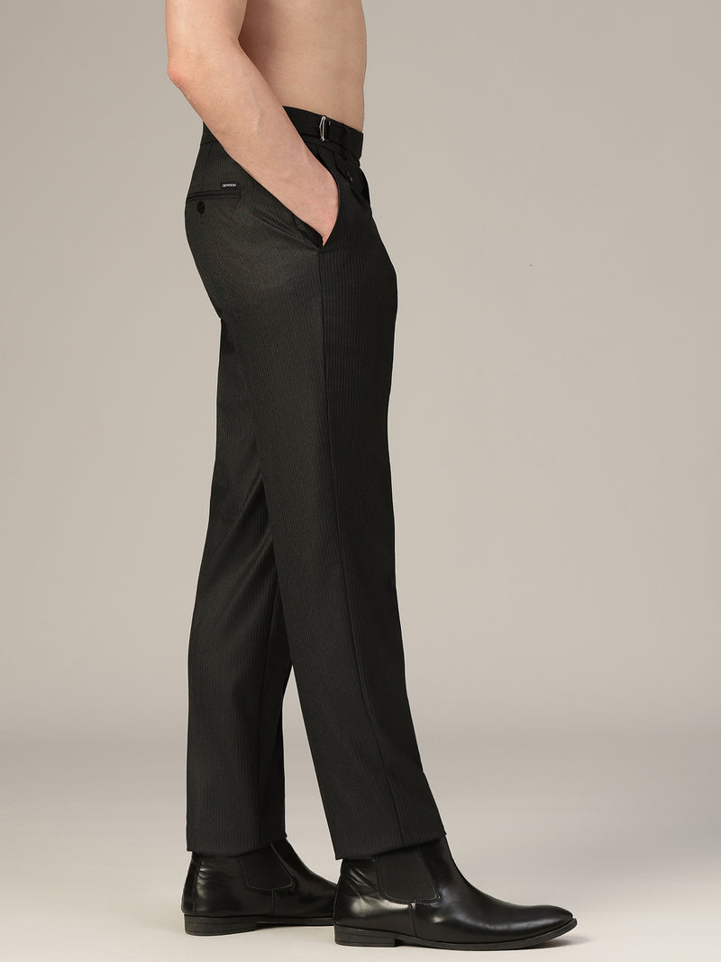 Black Adjustable Gurkha Trouser