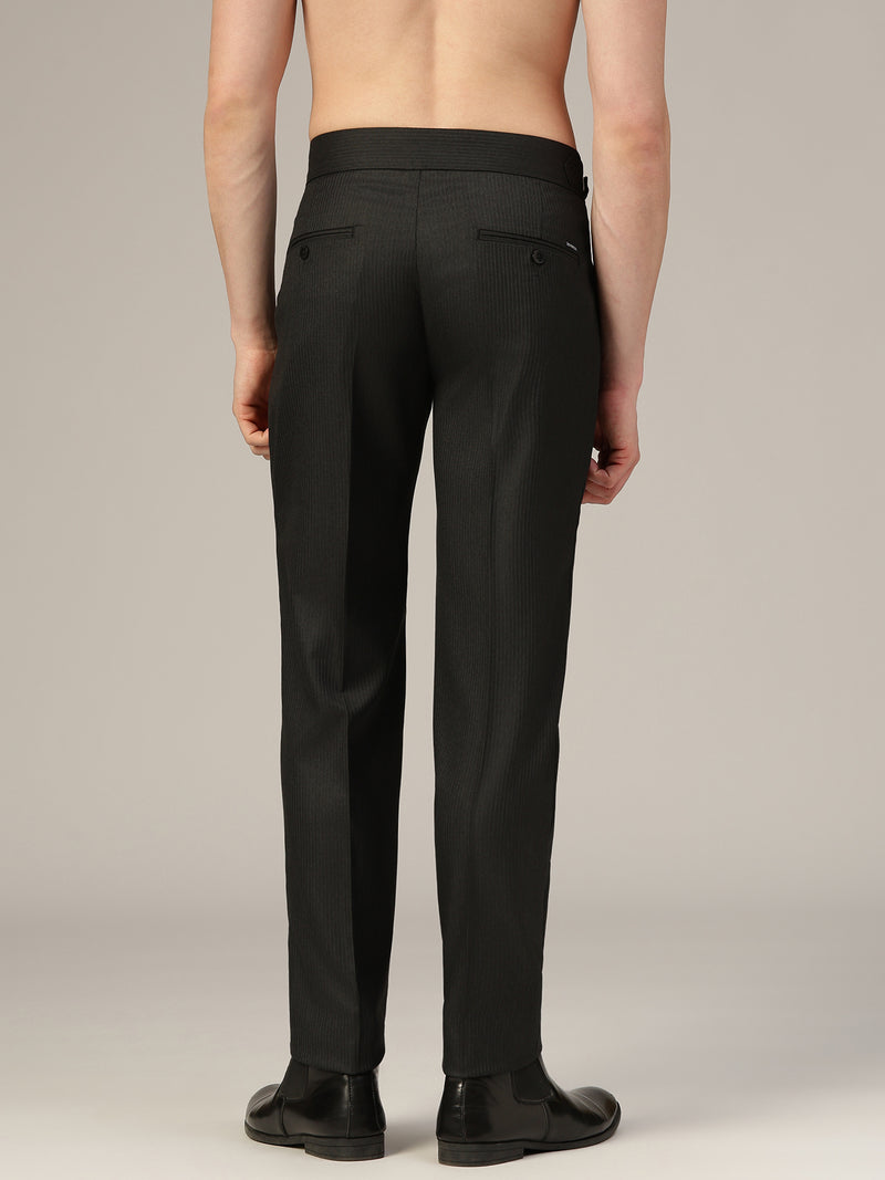 Black Adjustable Gurkha Trouser