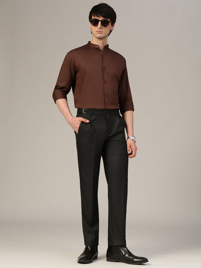 Black Adjustable Gurkha Trouser